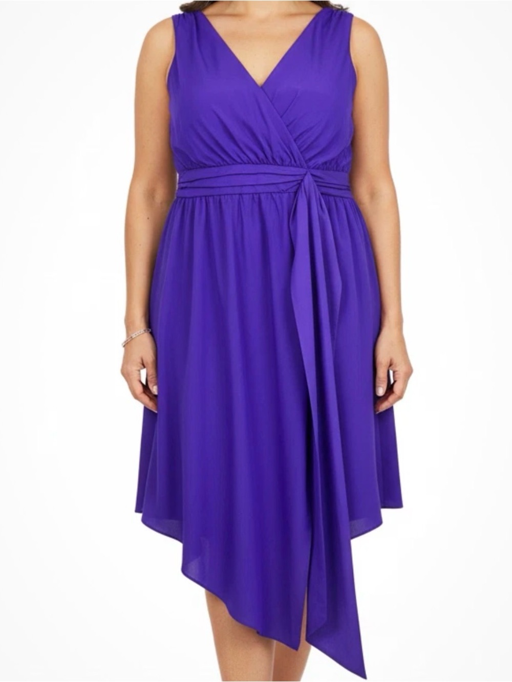 Torrid vintage purple surplice assymetrical dress